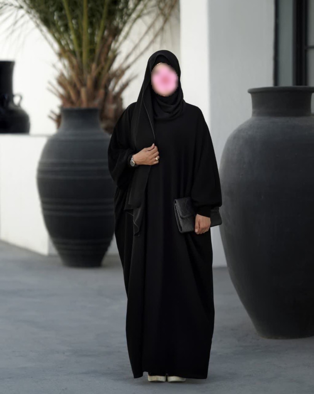 عبا الهه مشکی مدل کیمونو در سه جنس