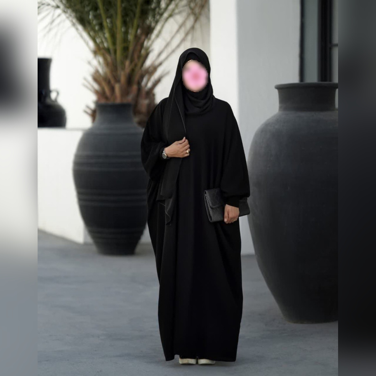 عبا الهه مشکی مدل کیمونو در سه جنس
