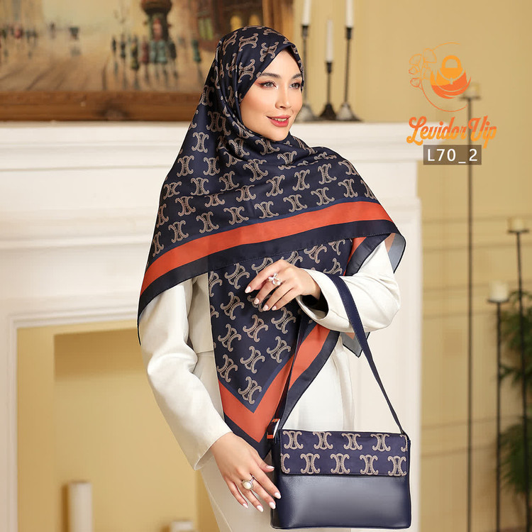 روسری و کیف ست طرح شنل قواره ۱۴۰ (L70)