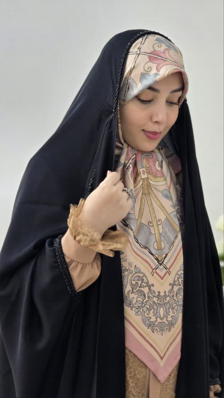 چادر عربی جواهردوزی مدل حنانه