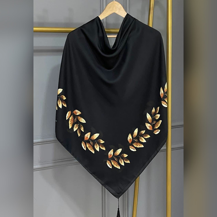 روسری و کیف ست طرح برگ هانا (B2)