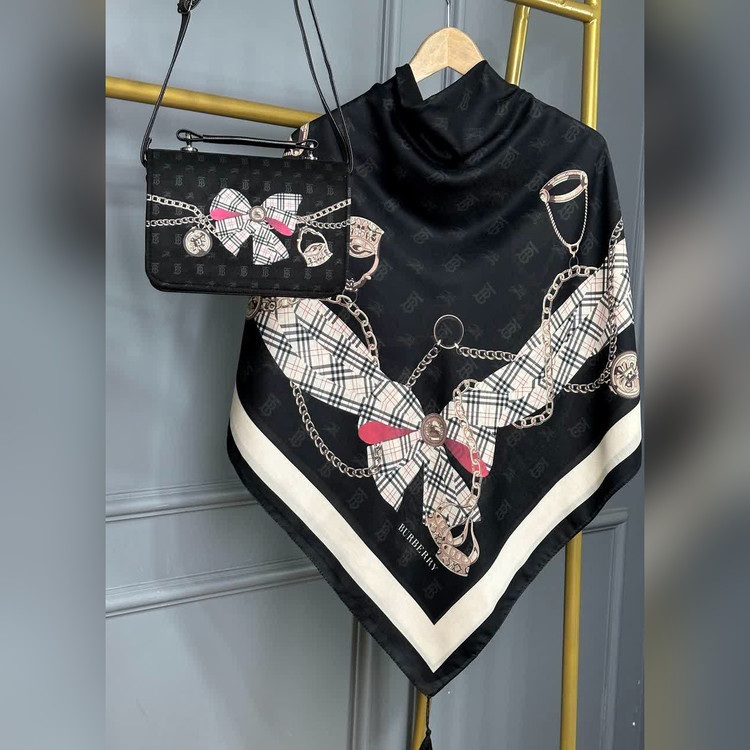 ست کیف و روسری پاپیون باربری (B2)