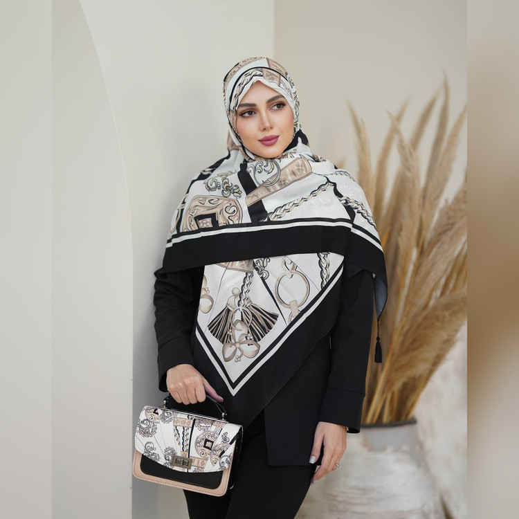 ست کیف و روسری کارتیر مشکی (B2)