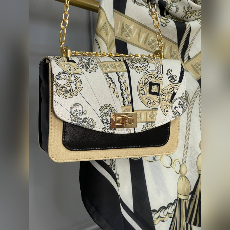 ست کیف و روسری کارتیر مشکی (B2)
