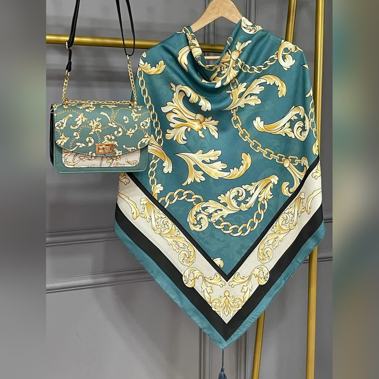 ست کیف و روسری گراند سبز (B2)