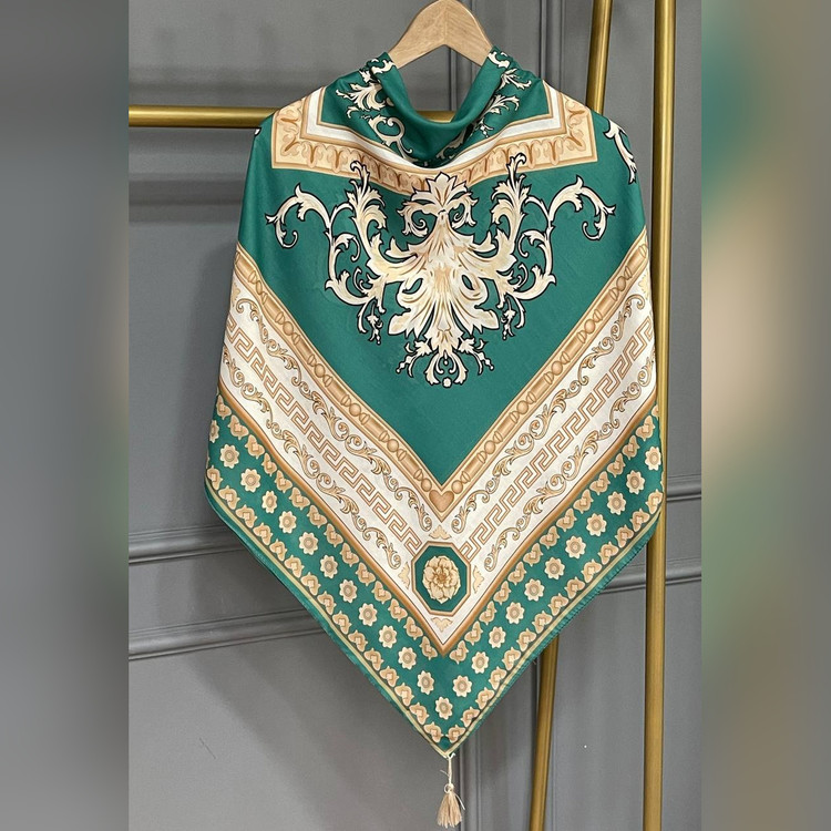 ست کیف و روسری سورنا سیااسکارف سبز (A3)