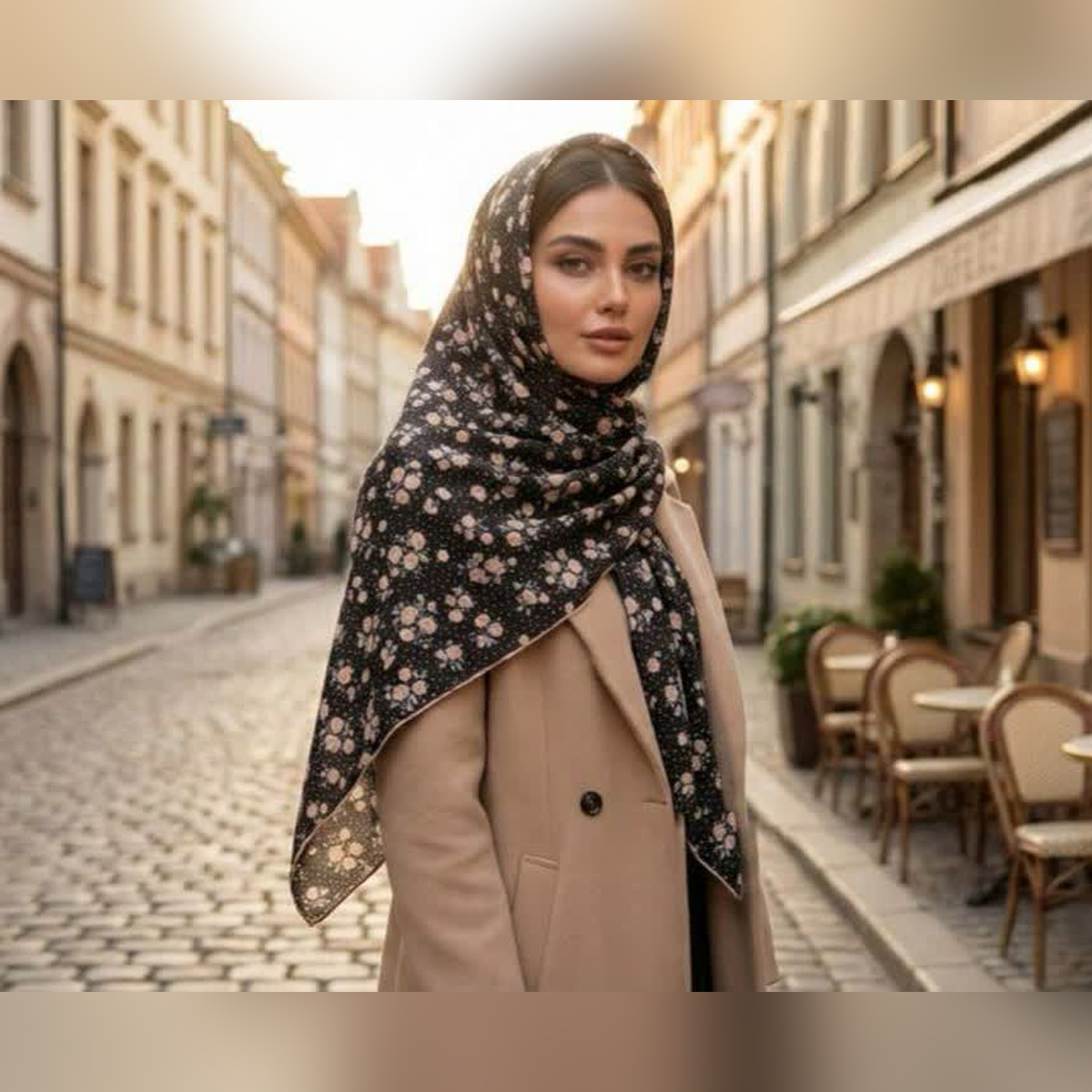 روسری نخی رز مینیاتوری قواره ۱۴۰