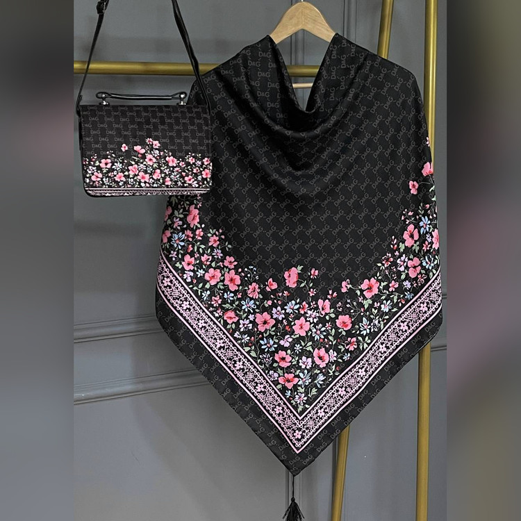 ست کیف و روسری گل دی اند جی (B2)