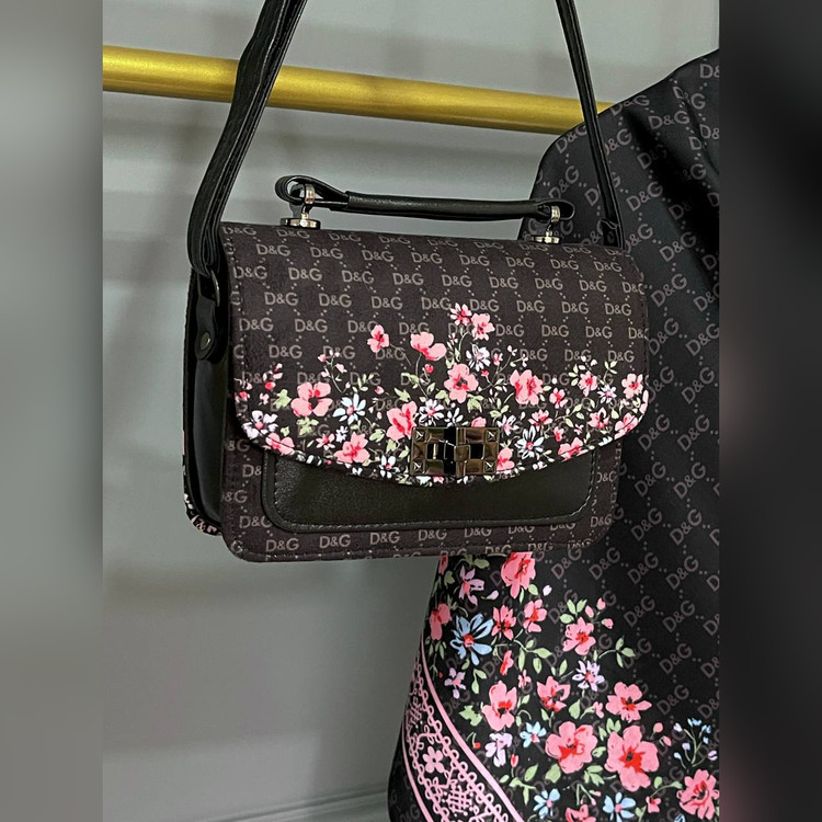 ست کیف و روسری گل دی اند جی (B2)