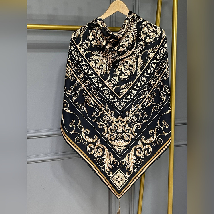ست کیف و روسری الیزابت مشکی (A3)