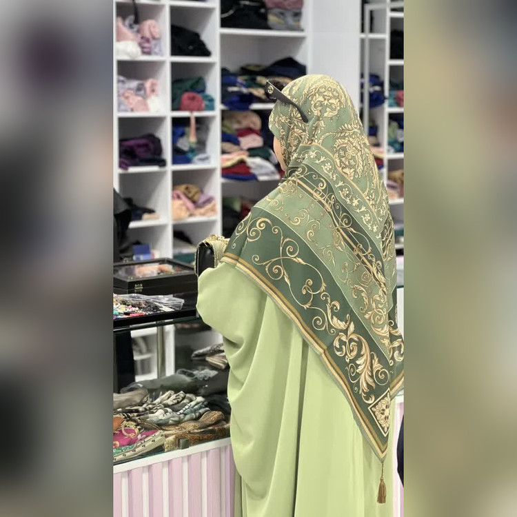 ست کیف و روسری الیزابت زیتونی (B2)