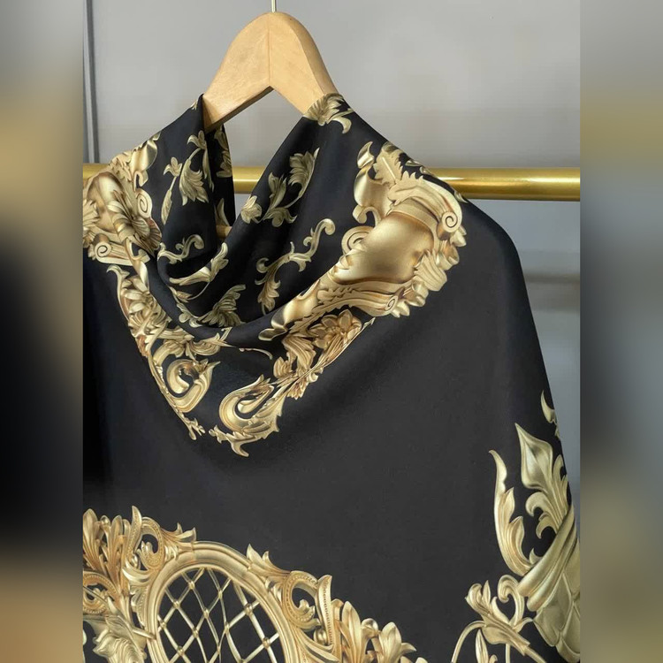 ست کیف و روسری سایان مشکی طلایی (B2)