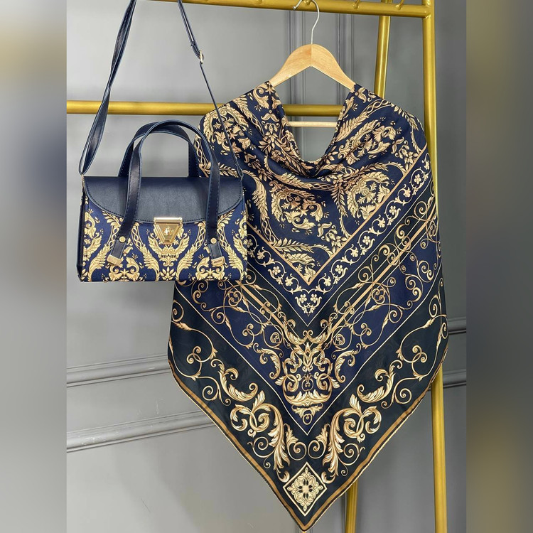 ست کیف و روسری الیزابت سورمهای (B3)