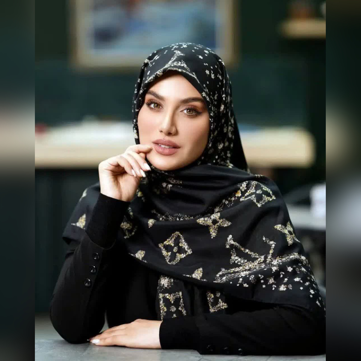 روسری نخی وال ترک LV قواره ۱۴۰
