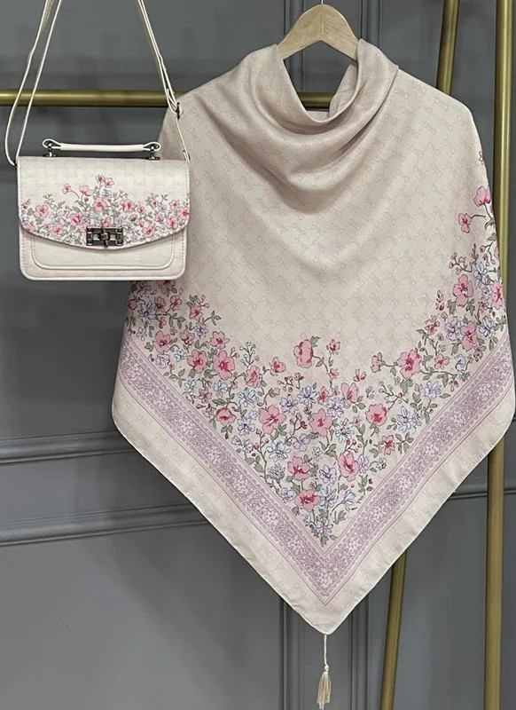 ست کیف و روسری گل دی اند جی (B2)