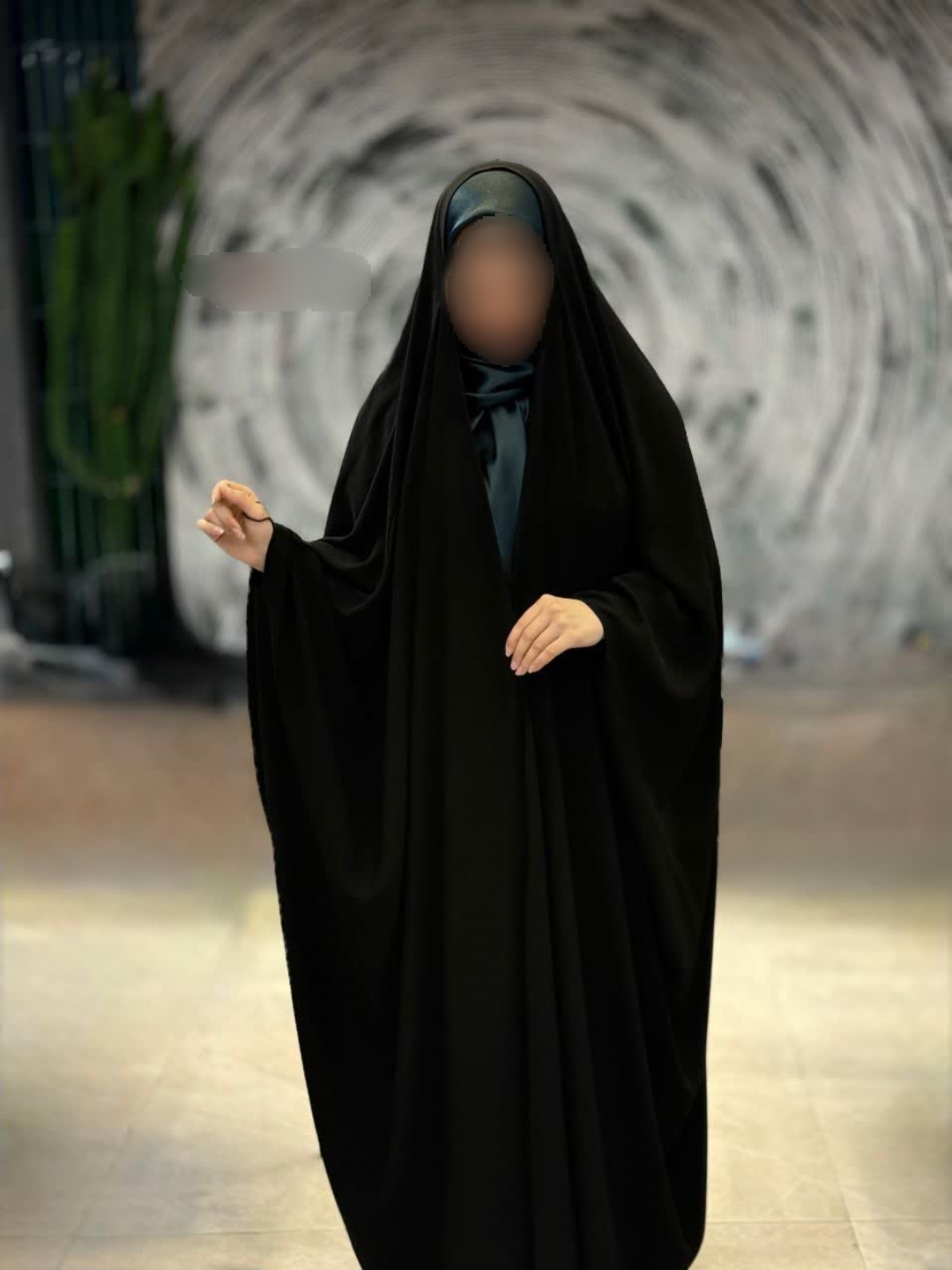 چادر عربی ساده جنس ژرژت