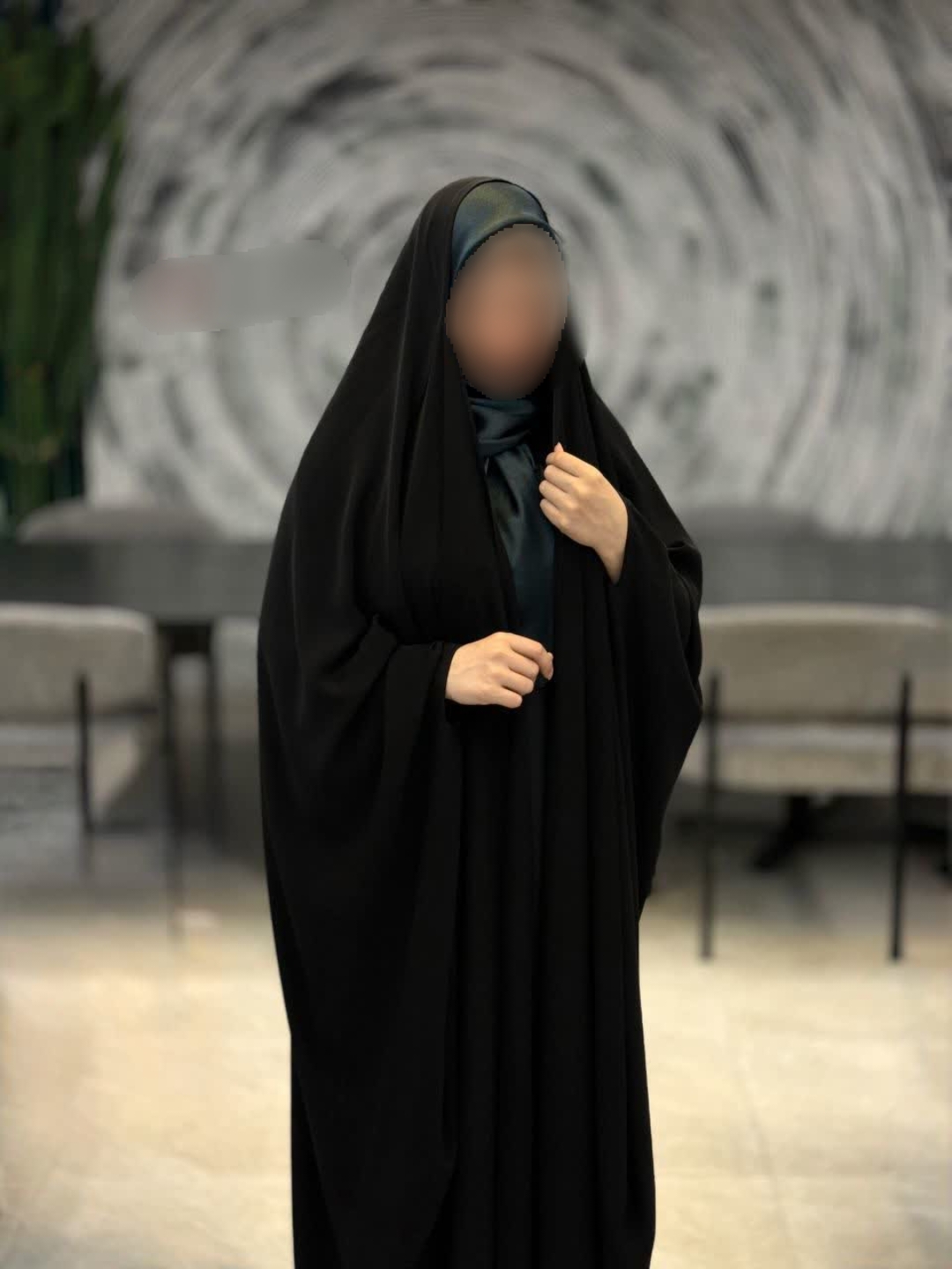 چادر عربی ساده جنس سوپر خاویار اصل ژاپن