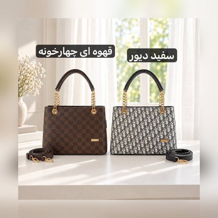 کیف دستی زنانه چرم مصنوعی کد ۴۷۶۰