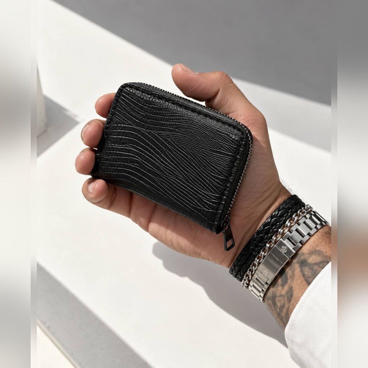 کیف پول و جاکارتی چرم مصنوعی کد ۳۸۲۰ - نمای 3