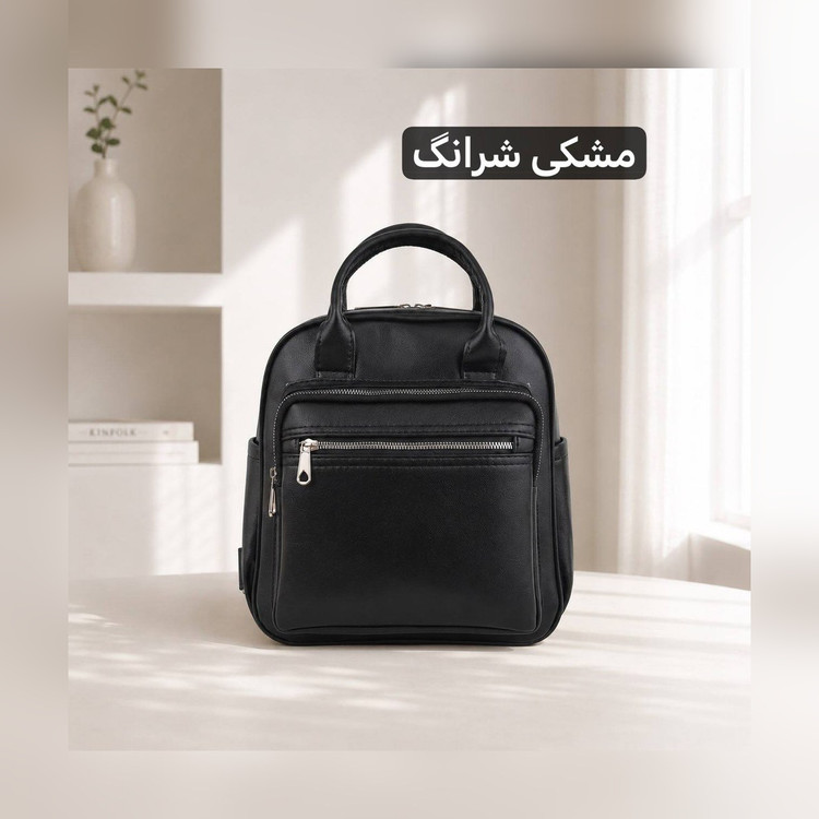 کوله پشتی دخترانه چرم مصنوعی کد ۹۳۹۶