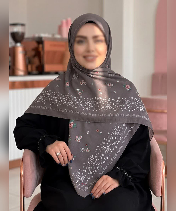 روسری سوپرنخ طرحدار قواره ۱۴۰