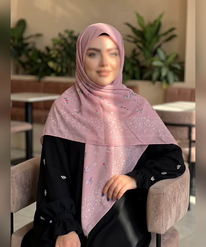 روسری سوپرنخ طرحدار قواره ۱۴۰