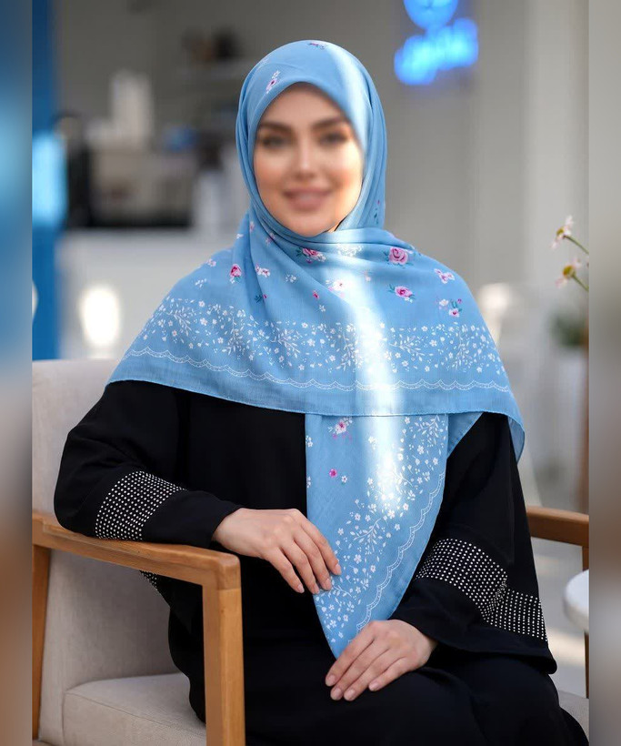 روسری سوپرنخ طرحدار قواره ۱۴۰