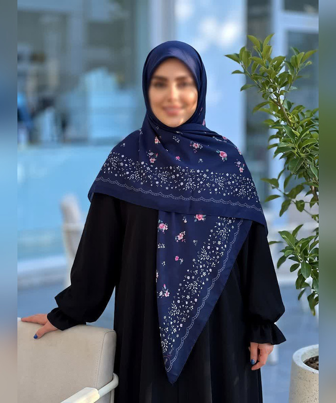روسری سوپرنخ طرحدار قواره ۱۴۰