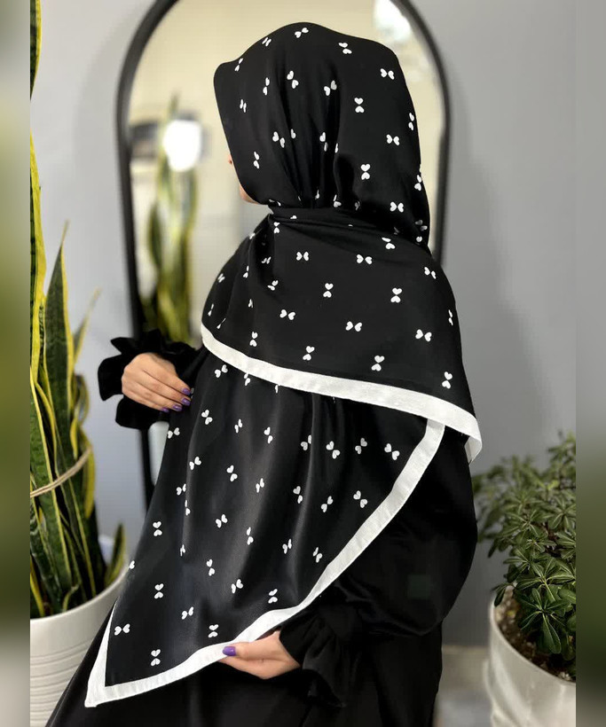 روسری نخی طرح پاپیون قواره ۱۴۰