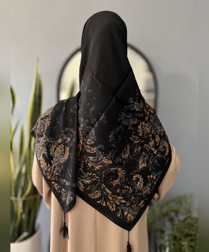 روسری نخی طرح بتهجقه قواره ۱۴۰