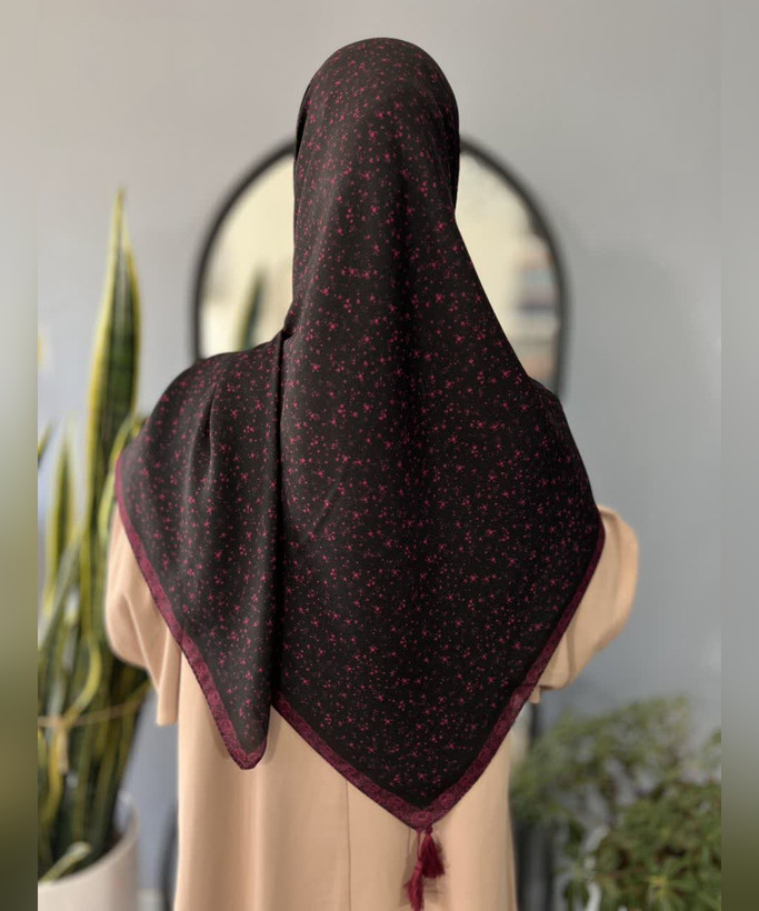 روسری نخی خالریز قواره ۱۴۰