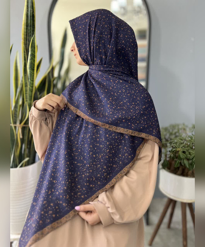 روسری نخی خالریز قواره ۱۴۰