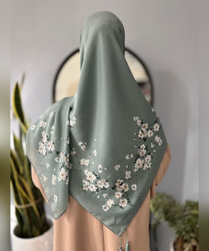 روسری کرپنخ شکوفهای قواره ۱۴۰
