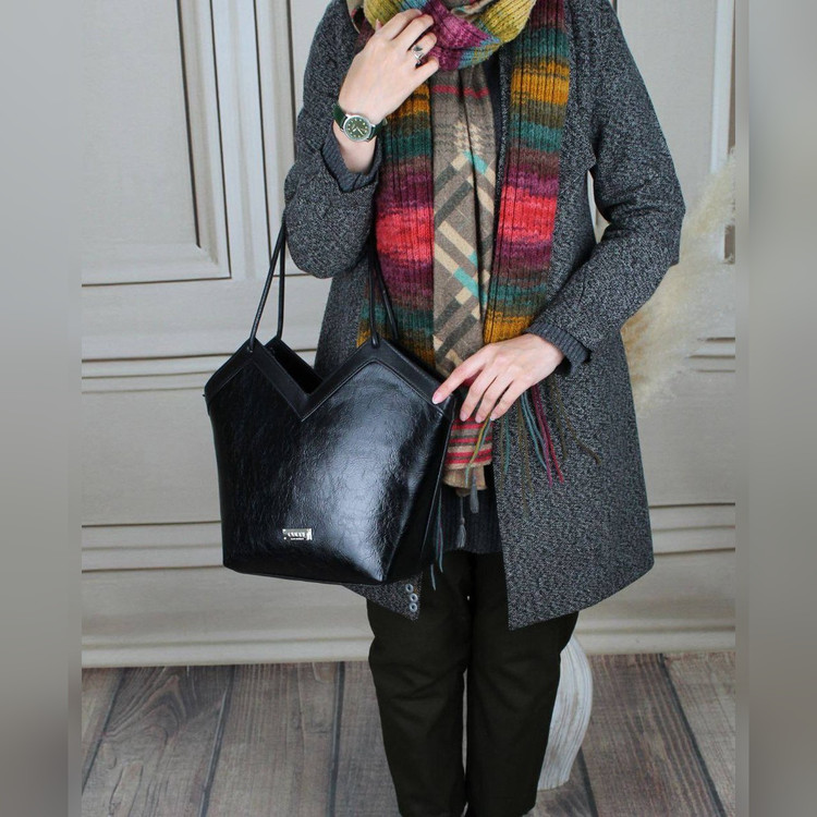 کیف دستی زنانه چرم مصنوعی کد ۵۶۸۴ - نمای 2