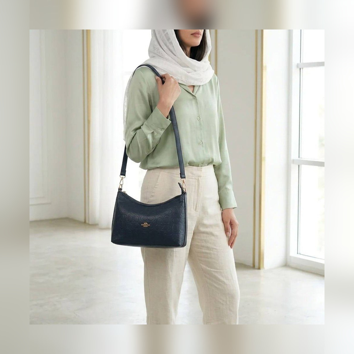 کیف دستی زنانه چرم مصنوعی کد ۵۷۴۳ - نمای 4