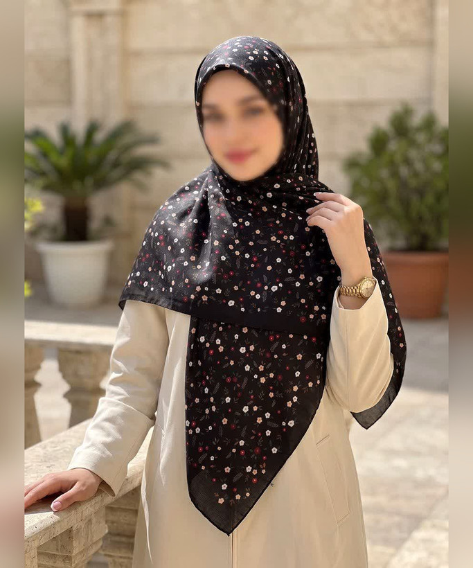 روسری نخی گلریز قواره ۱۴۰