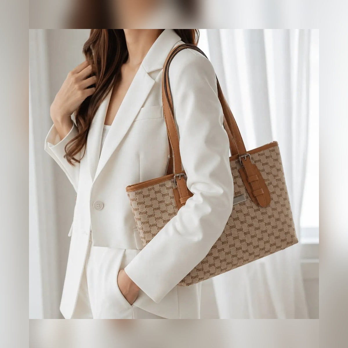 کیف دستی زنانه چرم مصنوعی کد ۵۷۳۲