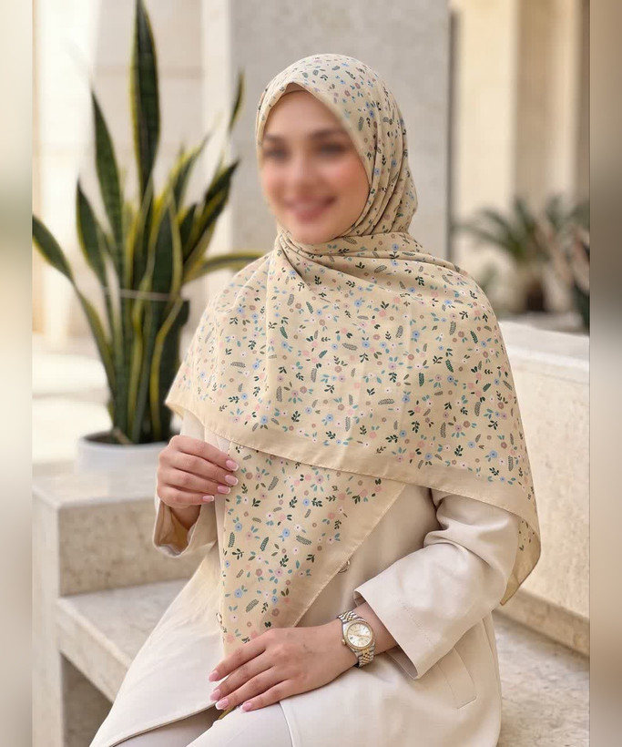 روسری نخی گلریز قواره ۱۴۰