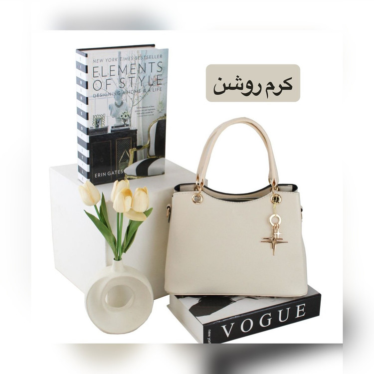 کیف دستی زنانه چرم مصنوعی کد ۵۶۹۳ - نمای 2