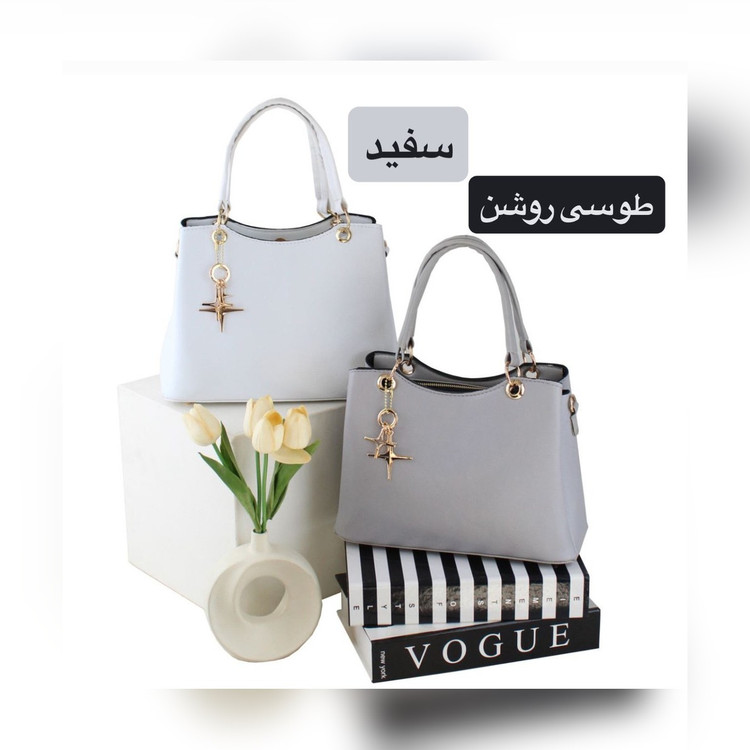 کیف دستی زنانه چرم مصنوعی کد ۵۶۹۳ - نمای 3