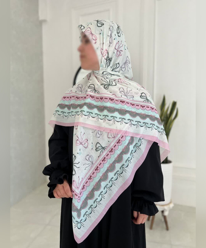 روسری سوپرنخ طرح دالبر قواره ۱۴۰