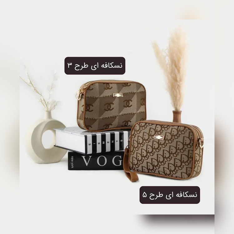 کیف دوشی پاسپورتی پارچهای کد ۴۶۶۸ - نمای 4