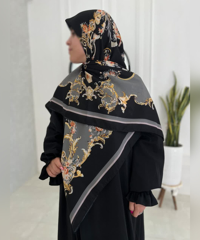روسری کرپنخ طرح سلطنتی قواره ۱۴۰