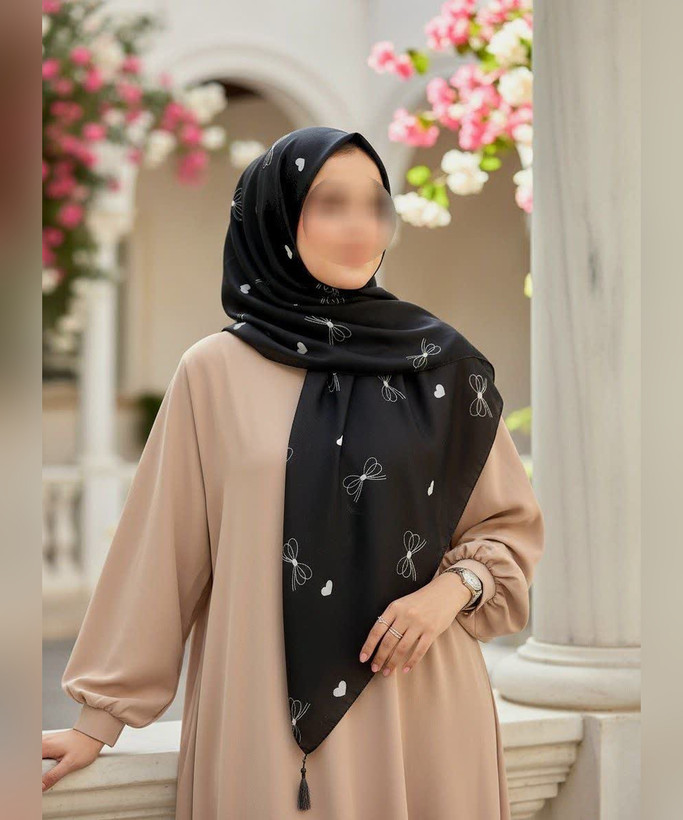 روسری سوپرنخ طرحدار قواره ۱۲۰