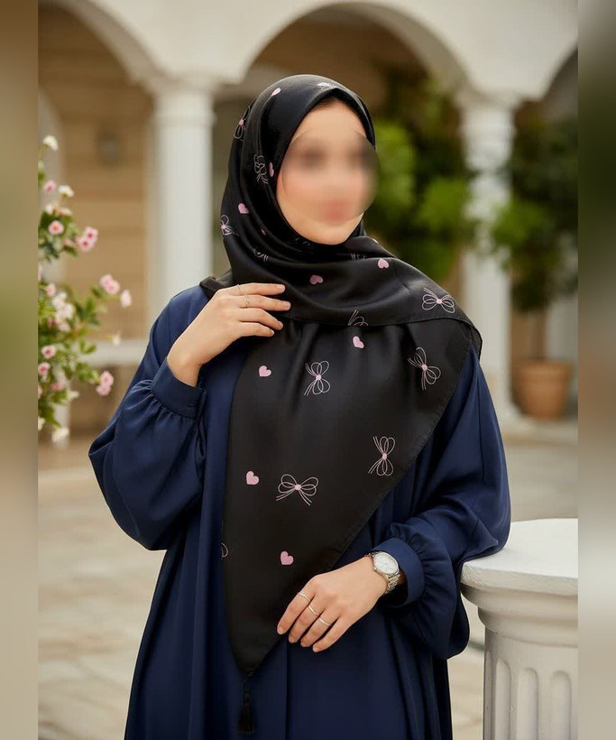 روسری سوپرنخ طرحدار قواره ۱۲۰