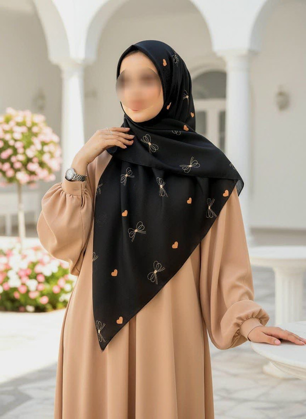 روسری سوپرنخ طرحدار قواره ۱۲۰