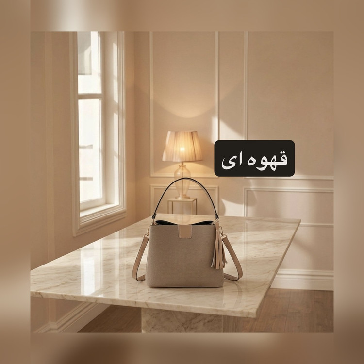 کیف دستی زنانه چرم مصنوعی کد ۵۷۱۹ - نمای 3