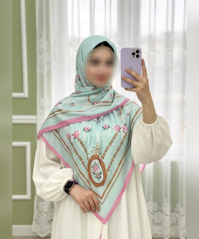 روسری سوپرنخ گلوبته قواره ۱۴۰