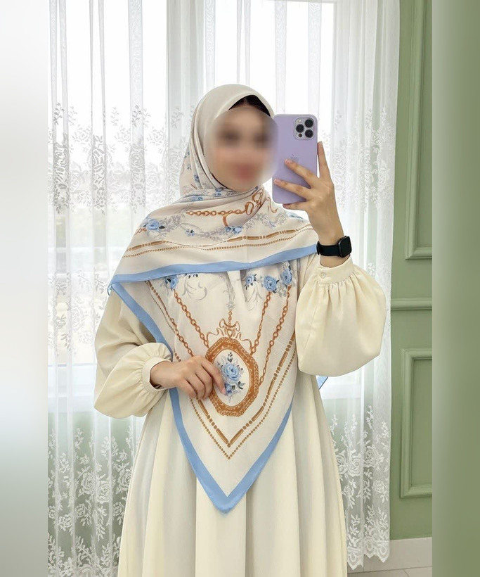 روسری سوپرنخ گلوبته قواره ۱۴۰