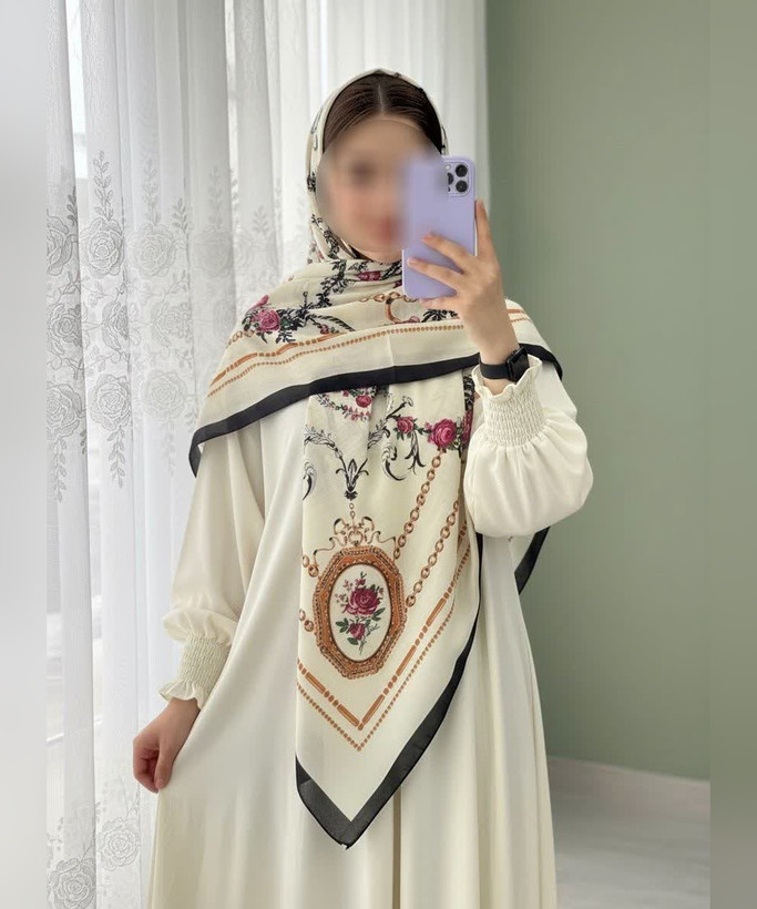 روسری سوپرنخ گلوبته قواره ۱۴۰